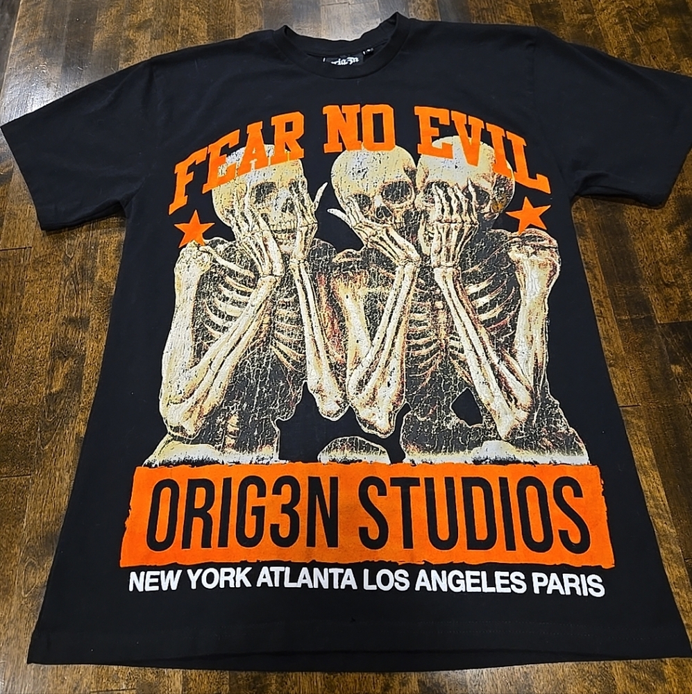 "Fear No Evil" Rare, ORIG3N Studio Shirt Sz S